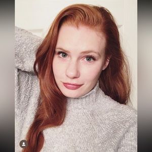 Aerie Boucle Mock Neck Oversized Sweater